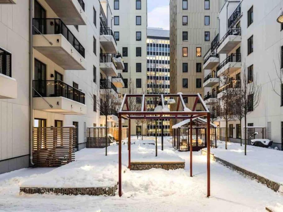 Modern Elegance I Hagastaden Apartment Стокхолм Екстериор снимка